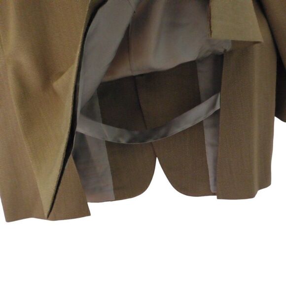 VTG  46 Long Brooks Brothers Makers Blazer Taupe Brown Wool Suit Coat Made USA - Picture 5 of 10